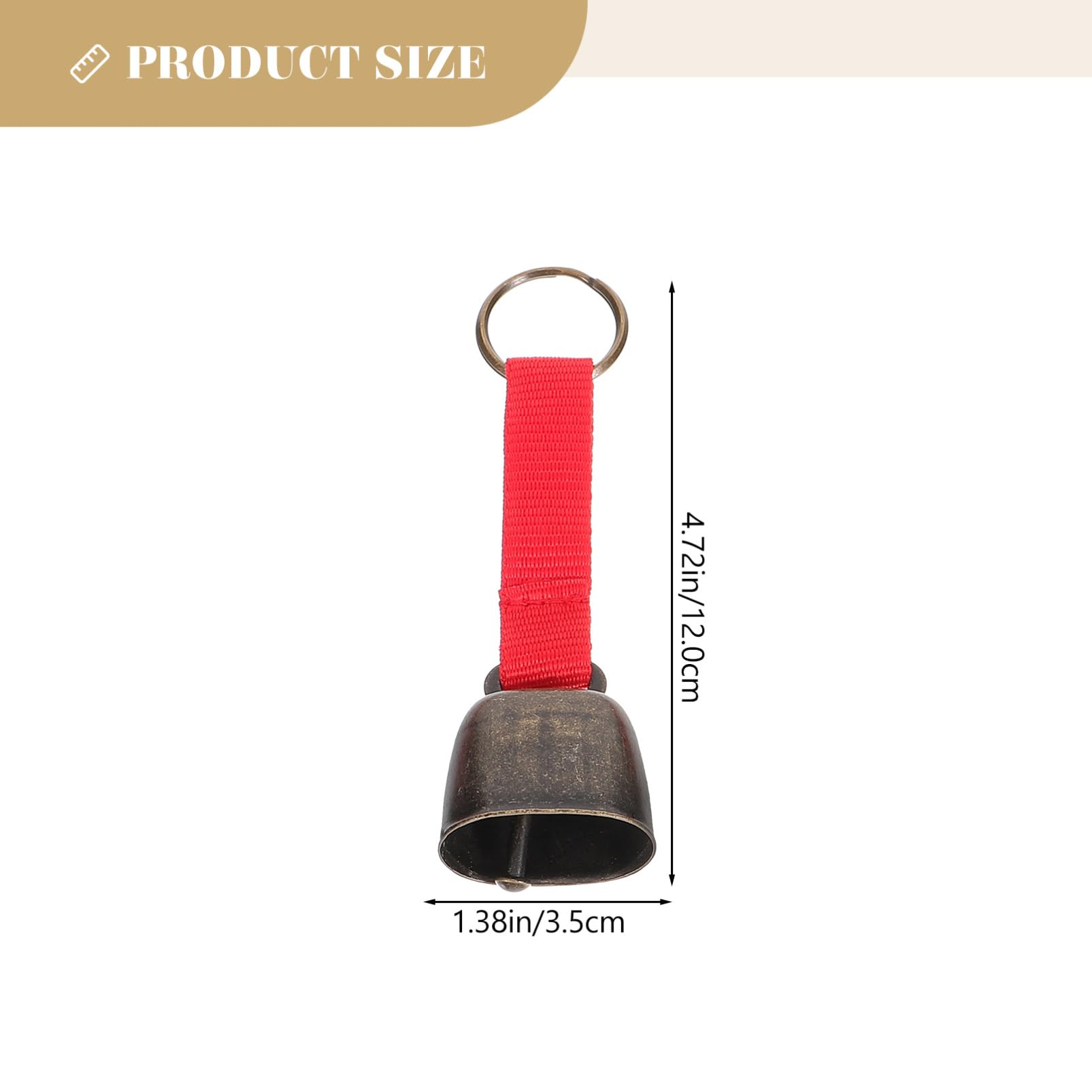 Abaodam 5pcs Bear Bell for Hiking Camping Loud Warning Sound for Animal Lightweight Construction for Outdoor Adventures Travel