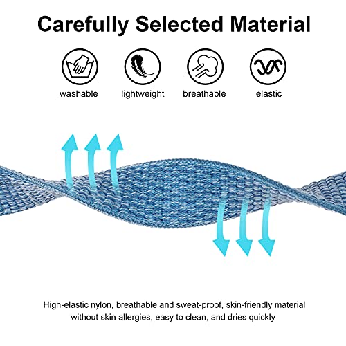 Image of Bracelet for AirTag Kids,Protective Cover for Air Tag with Nylon Wristband | Adjustable for Air Tag Bracelet,Anti Lost GPS Trackers Case Elastic Watch Band for Toddlers Girls Boys Elders