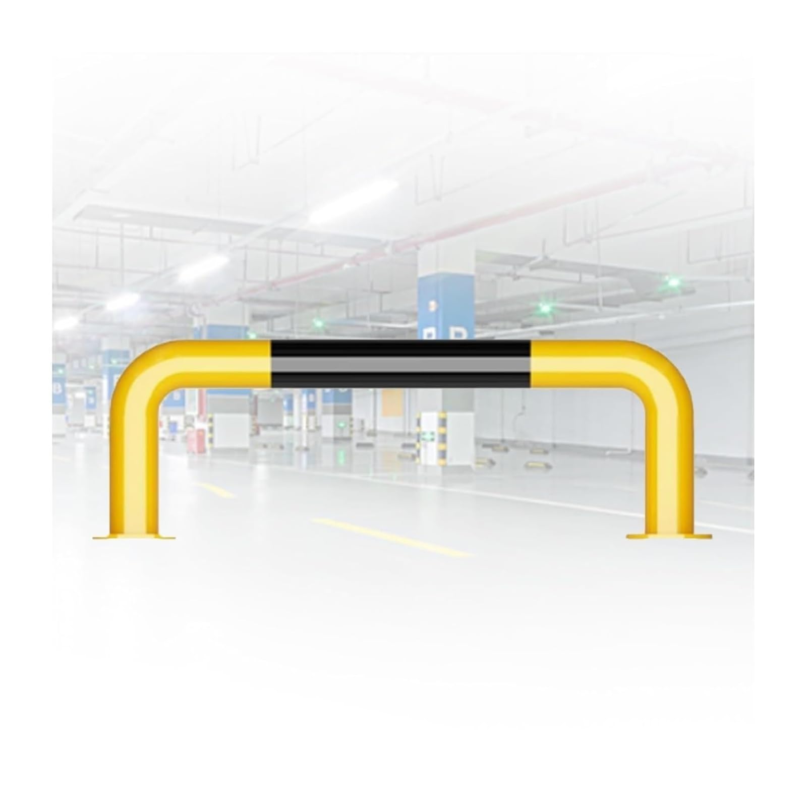 GTHTUHFD U Shape Security Bollards Garage & Driveway Traffic Isolation Posts, Factory Car Blocker,80X50X0.15Cm,80x50x0.15cm
