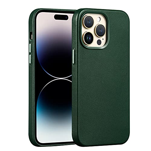 Coque en cuir iPhone 14 d'origine finition premium et chargeur aimanté