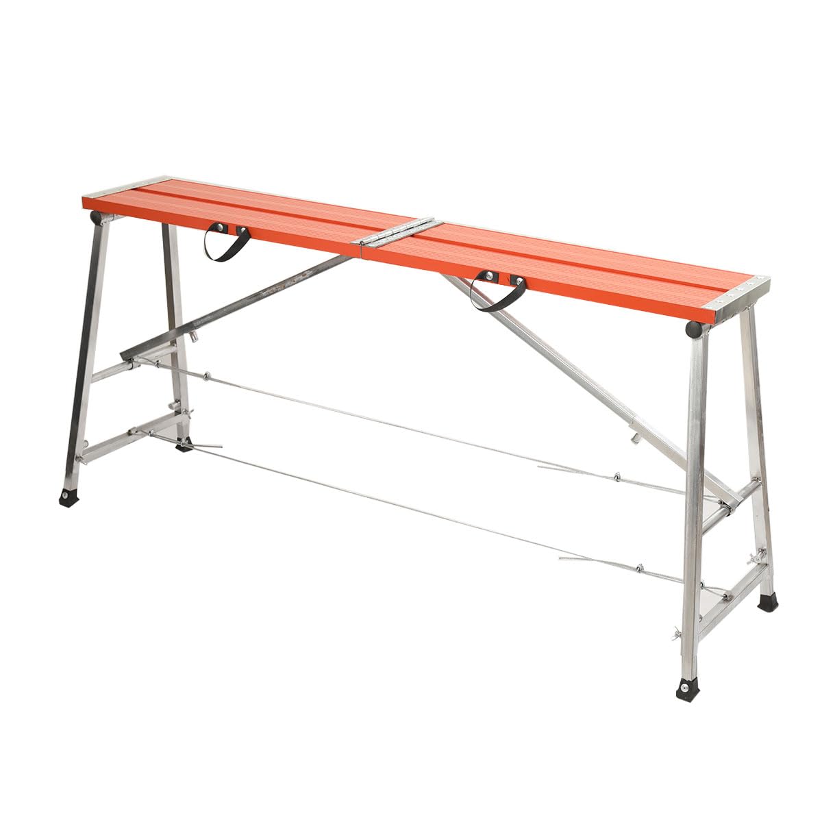 Piattaforma di Sicurezza Pieghevole in Alluminio, Piattaforma da Lavoro Regolabile 70-120cm, Carico 300kg, Antiscivolo, Ideale per Impalcatura e Uso Domestico o Professionale