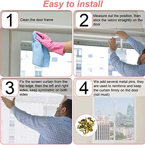 COUEO Mückennetz Vorhang 70x70cm(28x28inch)
