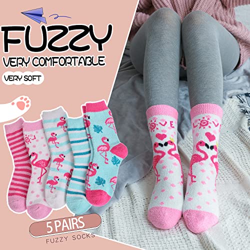 Image of EBMORE Womens Fuzzy Socks Fleece Fluffy Cabin Plush Warm Sleep Soft Cozy Winter Adult Socks