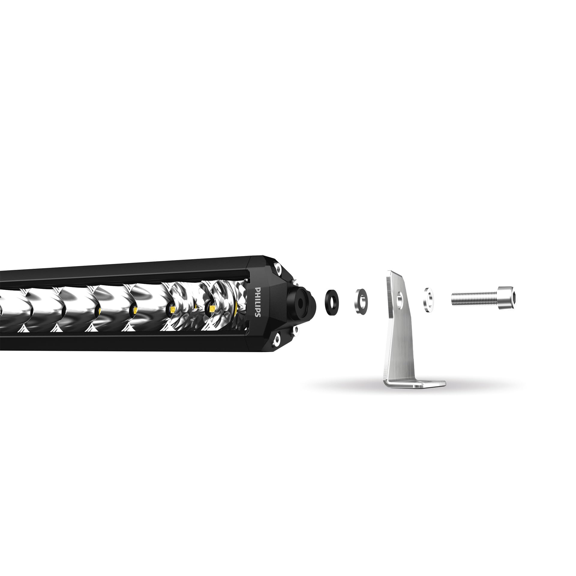 Philips Ultinon Drive 5004L LED-Zusatzscheinwerfer für Fernlichtfunktion, 30'' single-row LED-Lightbar, 12V/24V, 3.200 Lumen, bis zu +458 m Lichtstrahllänge, Straßenzulassung