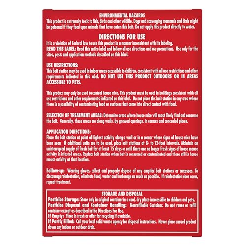 Tomcat Mouse Killer Child Resistant, Disposable Station, 1 Pre-Filled Ready-To-Use Bait Station