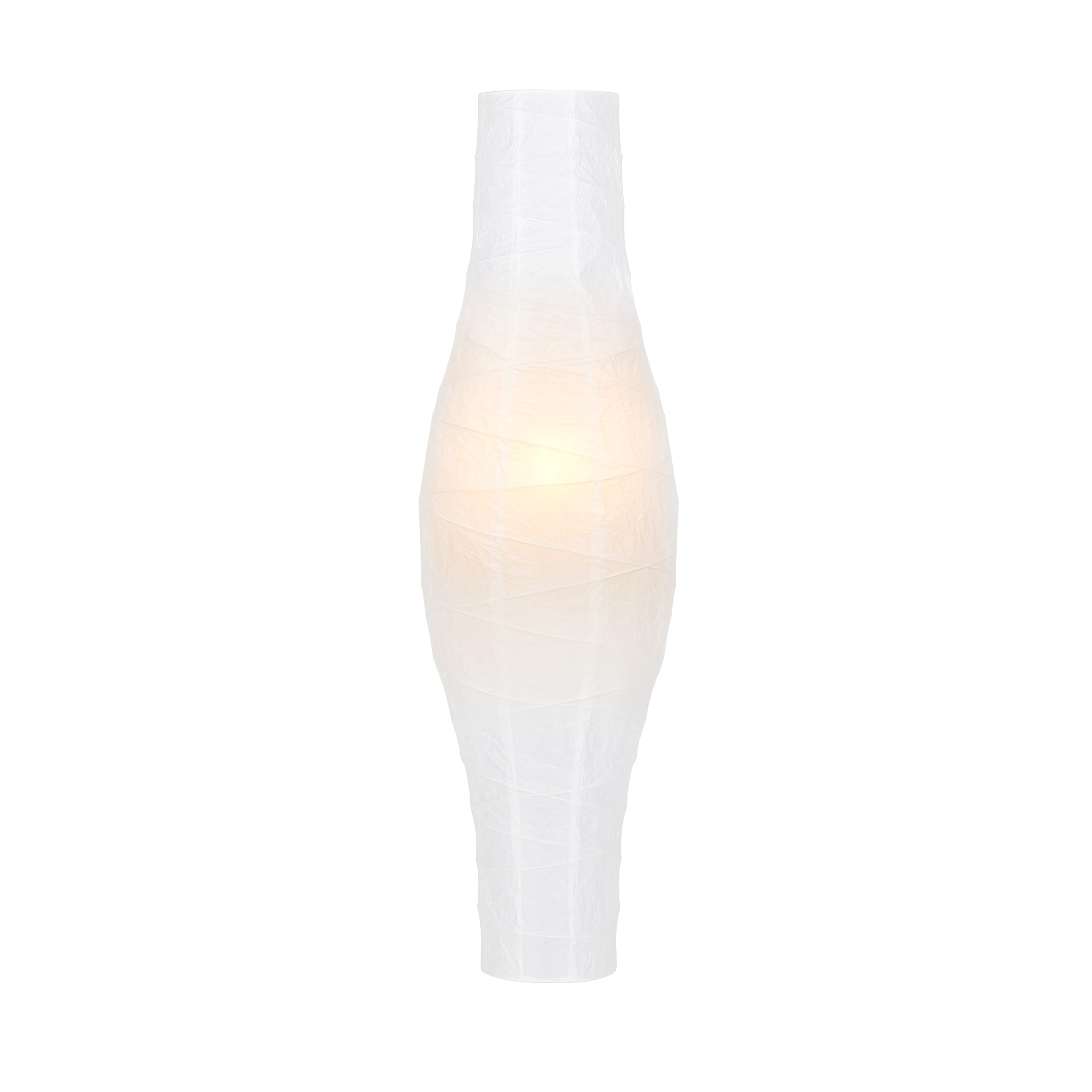 Generic Lampade Da Terra Per Soggiorno, LED Bianco Con Paralume In Carta, Lampada Ad Angolo Moderna Alta Per Camera Da Letto Ristorante, Base In Metallo, E14 * 2, H: 145 Cm