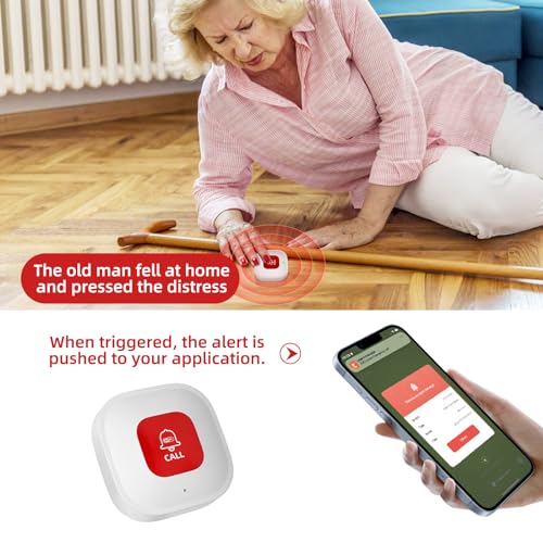 WiFi Smart SOS Call Button, Wireless Smart SOS Emergency Button, Home Emergency Call - Image 3