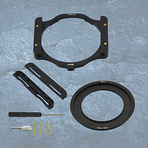 Sioti 100Mm Square Z Series Aluminum Modular Filter Holder + 67Mm-72Mm Aluminum Adapter Ring For Lee Hitech Singh-Ray Cokin Z Pro 4X4 4X5 4X5.65 Filter(67Mm) #TOP6