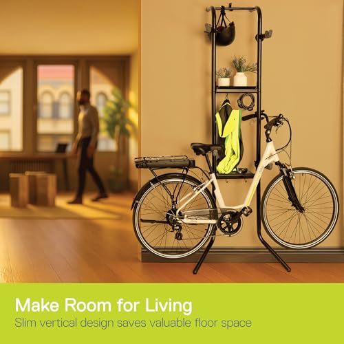Image of Delta Cycle DeltaGravity Connect 2 Bike Storage Rack - Gravity Fully Adjustable Bike Storage Garage For Road, MTB, and Hybrid Bicycles - Vertical Bike Rack Holds Up To 200 lbs
