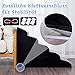 Hundetreppe 60cm Hoch, 5 Stufen Hunderampe für Boxspringbett, Couch, rutschfeste Haustiertreppe/Rampe für kleine/verletzte Hunde, Katzen - mit Hundespielzeug Seil, Farbe in Grau