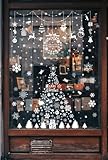 ❄️ DECORACIONES NAVIDEÑAS PERFECTAS PARA VENTANAS: Las decoraciones navideñas para ventanas incluyen copos de nieve, estrellas, santa y ciervos, casa, árbol, muñeco de nieve y otros patrones. Puede decorarlo como muestra la imagen o simplemente hacerlo con sus propias ideas. Use estas hermosas pegatinas de copos de nieve en las ventanas, escaparates de las tiendas minoristas, puertas en Navidad, agregue el ambiente de invierno y Navidad.