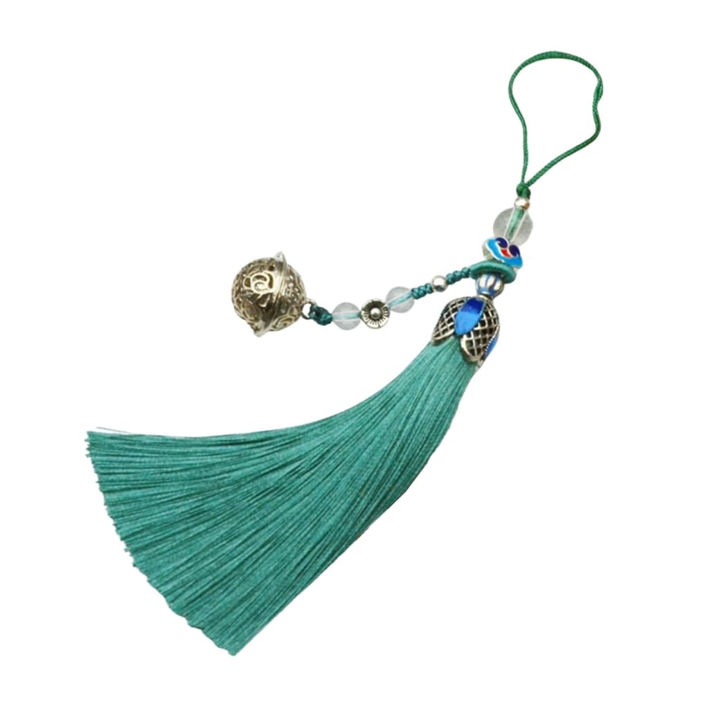 GMBYLBY Oriental Bells Charm Ornament For Car Or Home Decoration Handmade Tassels Pendant Keychain Fashion