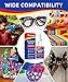 Protado Plastic Glue, 35g Heavy Duty Super Strong Clear Glue, Waterproof Heat Resistant Adhesive for Plastic Bonding, Repair, ABS, PVC, PLA, 3D Printing, Acrylic, Nylon, Vinyl, Toys, Models, DIY Kits