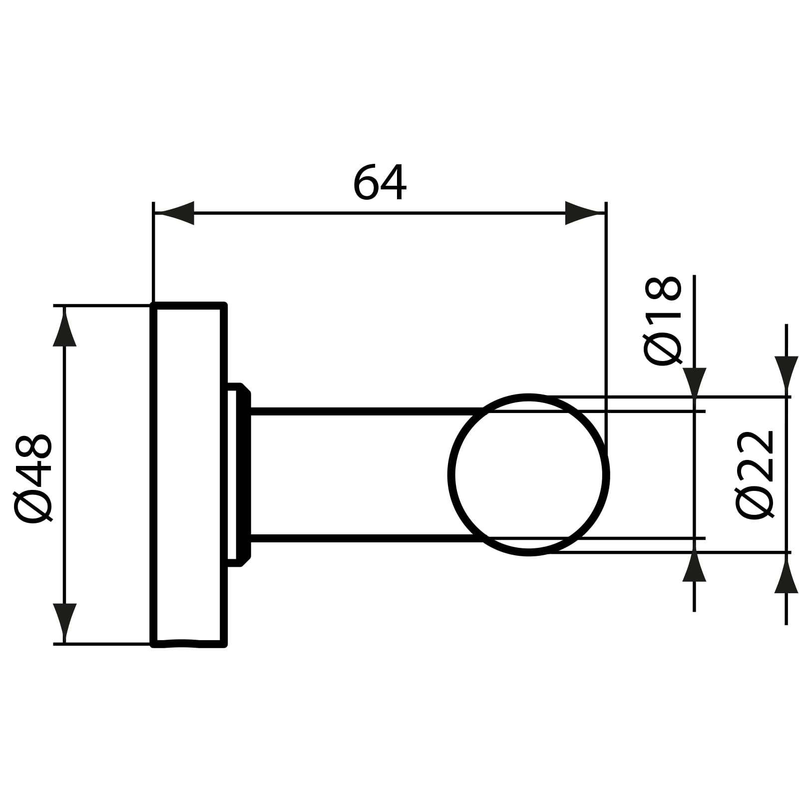 Ideal Standard A9116AA Serie IOM appendino doppio, cromato (Confezione da 2)