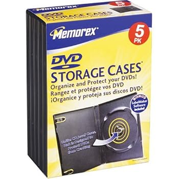 Electronics Memorex DVD-Video Movie Cases (5-Pack) Book