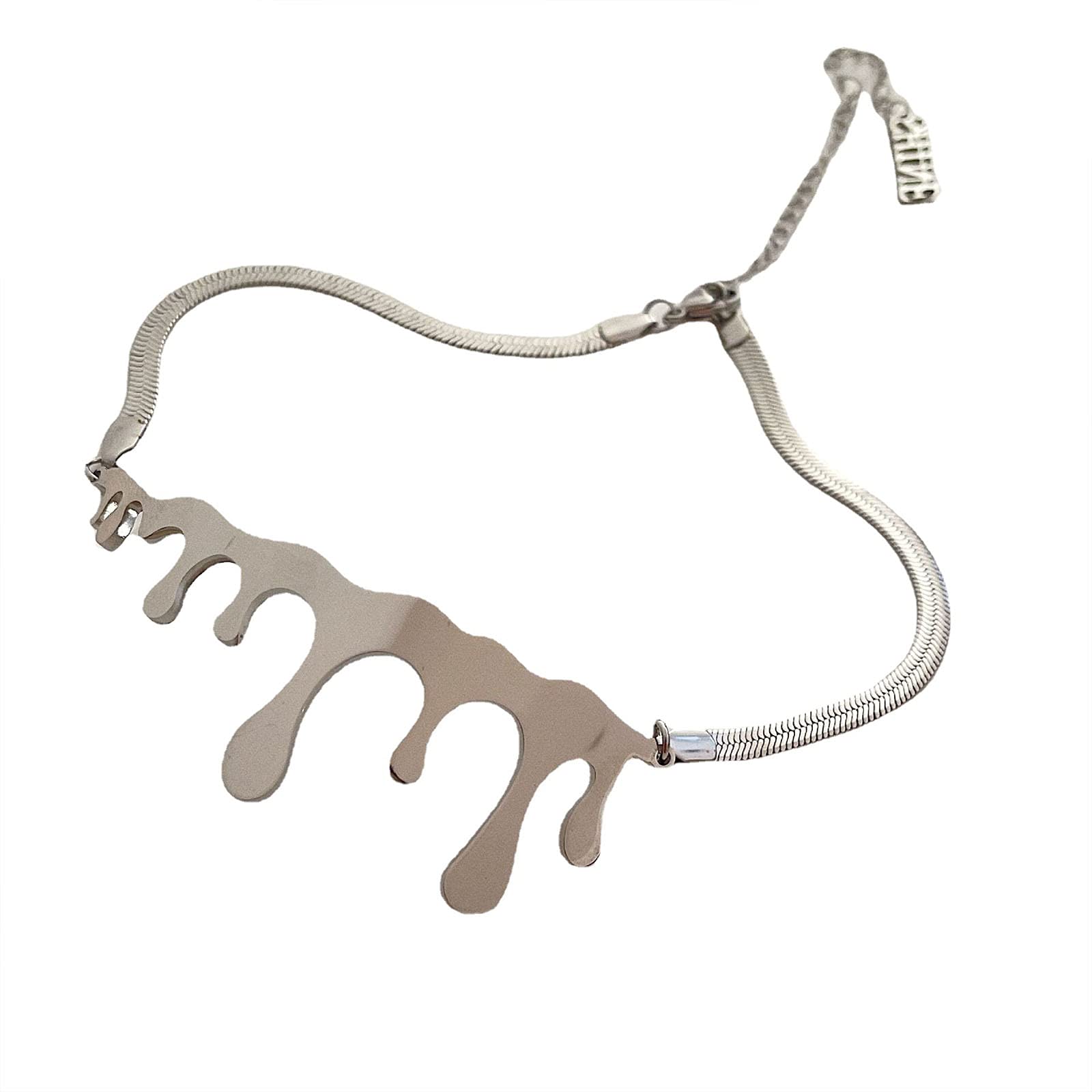 Collier hip hop homme métal à la mode fille chaude pendentif crème glacée fonte