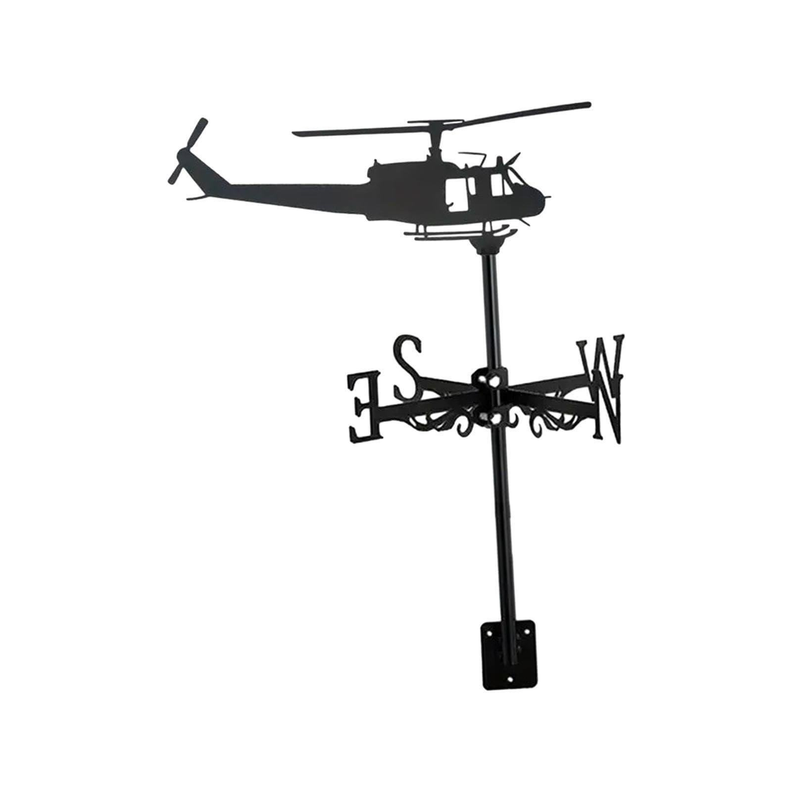 Qixcxaz Wind Vane Outdoor Yard Crane Weathercock Helicopter Figurine Weathervane Roof Garden Decor Choice For Home Garden Wind Direction Indicator Shed Farm