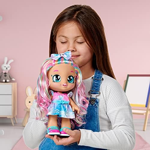 Kindi Kids Pearlina Summer Ice Cream Scented Big Sister Official 10 Inch Toddler Doll with Bobble Head, Big Glitter Eyes, Changeable Clothes and Removable Shoes