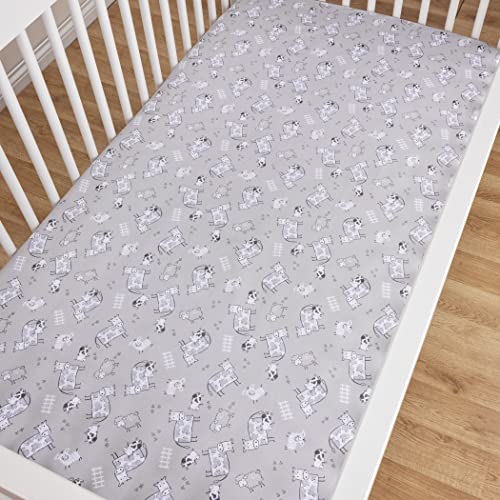 Sammy & Lou 55590 Cottage Cow 2-Pack Microfiber Fitted Crib Sheet Set thumb #7