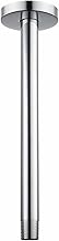 Voolan Shower Arm with Flange, Ceiling Mounted Fixed Shower Hose, Replacement Straight Arm for Bathroom Rainfall Shower, Universal 1/2 NPT Fitting (30cm, Round)