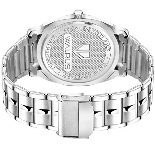 Buy Walrus® Silver Dial Analog Metal Chain Wrist Watch for Men at Amazon.in