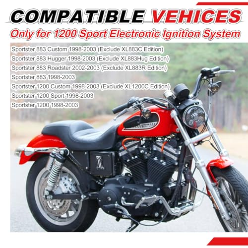 Tampa de fio de vela de ignição de fogo duplo para Sportster 883 1200 1998-2003