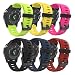 Produktbild MoKo Armband für Garmin Fenix 3/Fenix 3 HR/Fenix 5X/5X Plus/D2 Delta PX - [6 Stü.] Silikon Sportarmband Uhr Band Strap Ersatzarmband Uhrenarmband mit Werkzeug, Multicolor 02