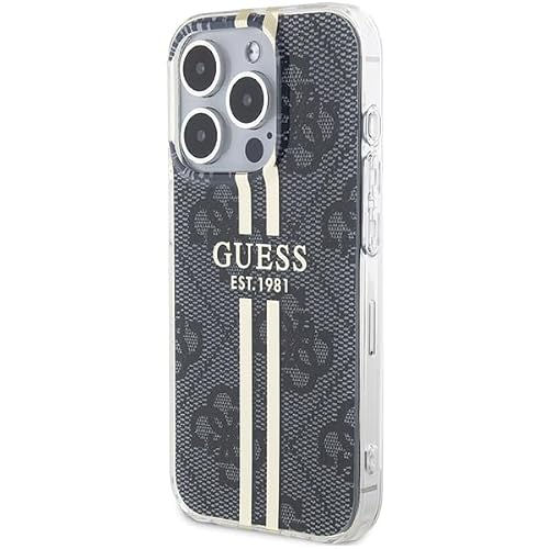 Guess IML 4G Gold Stripe Coque iPhone 15 Pro - vue 3