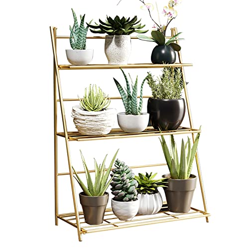 Support pour pots de fleurs en métal pour optimiser l'espace de votre salon avec style