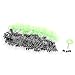 100 Pcs Mini 6 in 1 Black Plastic Oval Fishing Bobber 5mm x 2.5mm