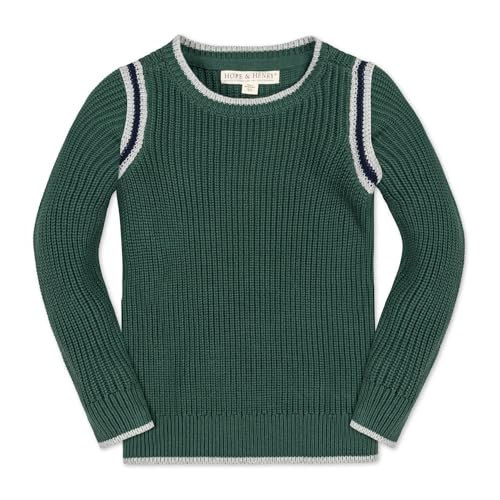 Image of Hope & Henry Boys' Long Sleeve Crew Neck Pullover Sweater