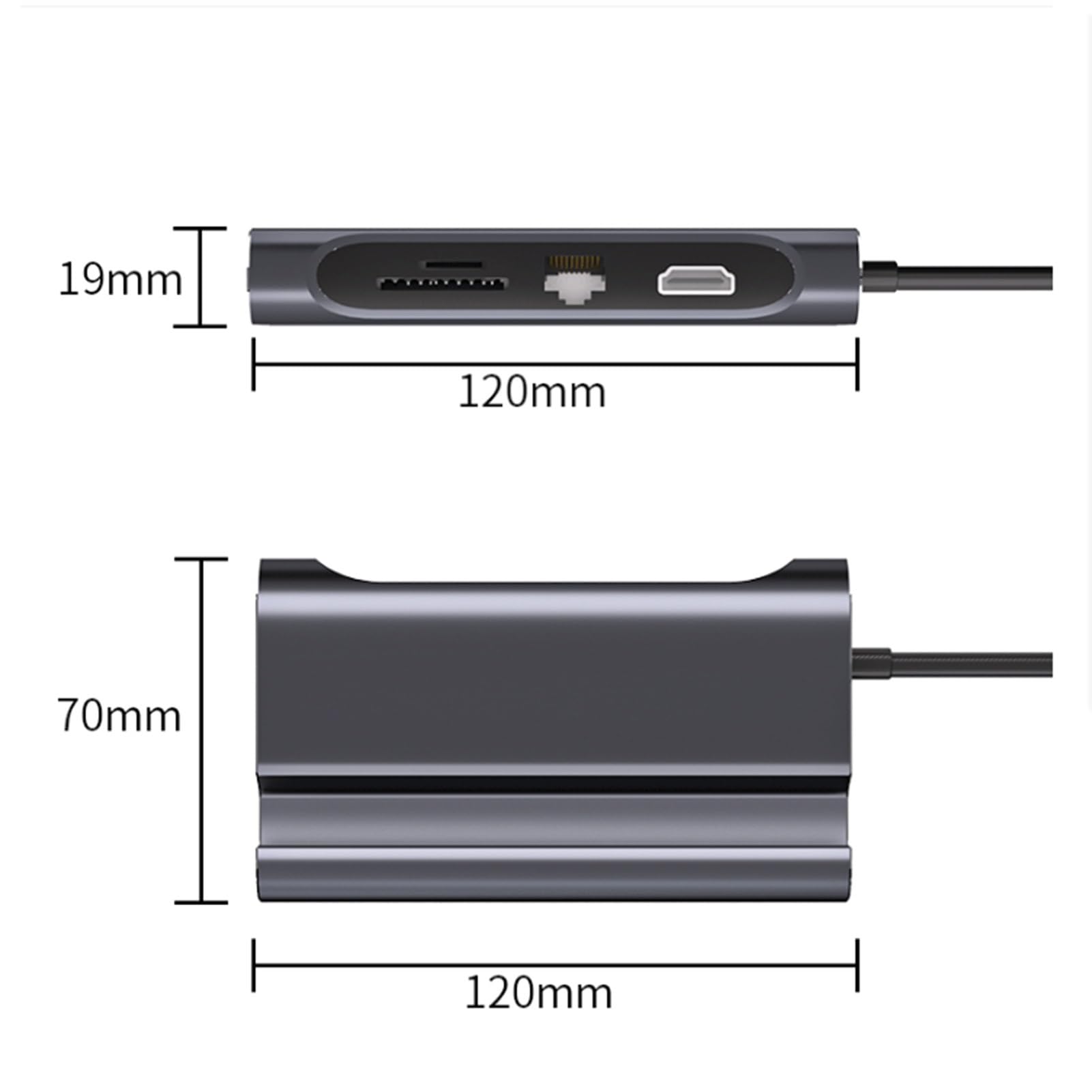 Stacja dokująca USB 3.0 do telefonu komórkowego typu C, stacja dokująca 8 w 1, stacja dokująca do laptopów z trzema wyświetlaczami, adapter kompatybilny z HP, Dell, stacja dokująca USB