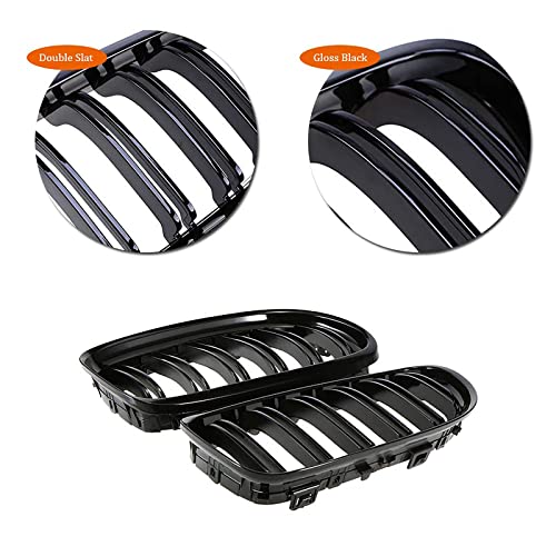 YIUBCZOQI E90 Grill,Front Kidney Grille for BMW E90 E91 323i 325i 328i 330i 335i Grille 2009 2010 2011 Double Slats Grille Gloss Black - Image 7