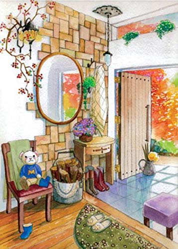 A2 くまさんのお出迎え 塚本禎子のダイヤモンドアート(KIC-tei05-4-63)/日本製額縁ぴったりサイズ/全面貼り付け/四角型(Square)/ビーズアート 手芸キット A2 くまさんのお出迎え 塚本禎子のダイヤモンドアート(KIC-tei05-4-63)/日本製額縁ぴったりサイズ/全面貼り付け/四角型(Square)/ビーズアート 手芸キット