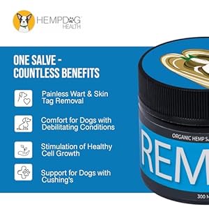 REMEDY – Hemp Salve Dog Wart Remover – Painless Dog Skin Tag Remover Balm – Dog Health Supplies for Comfort & Healthy Cell Growth for Dogs with Difficult Conditions