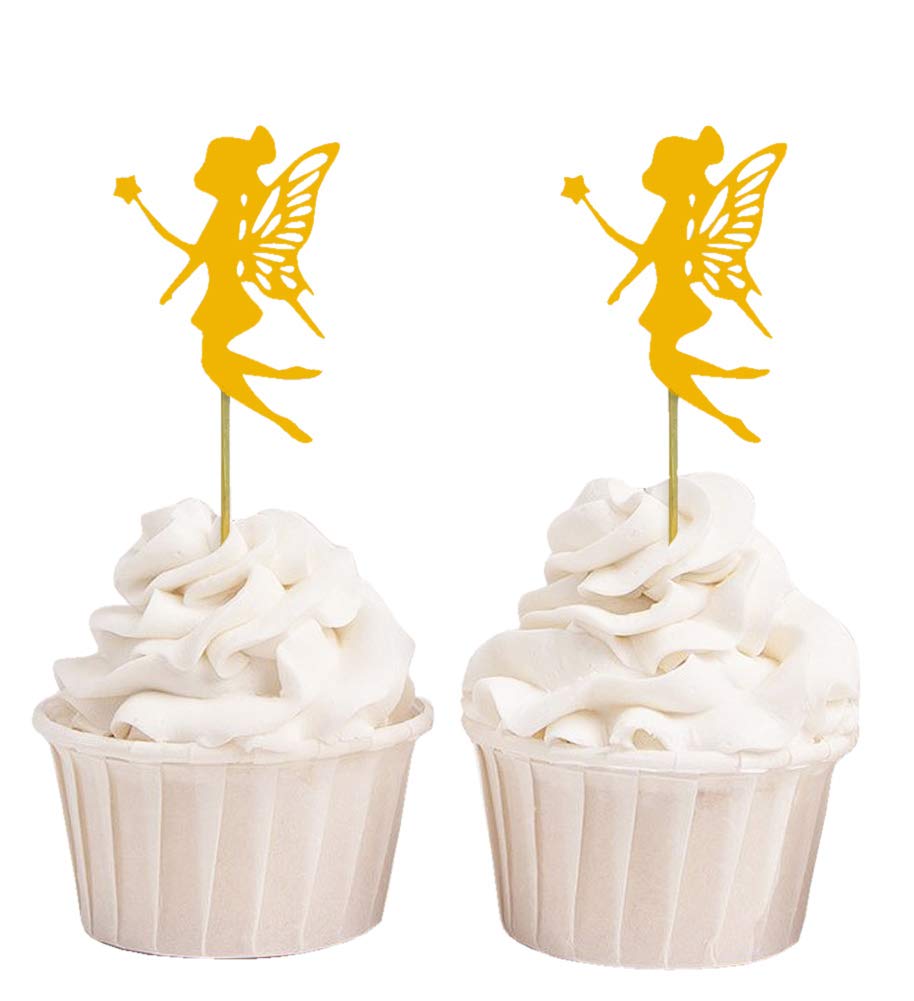 Darling Souvenir Anioł babeczka toppery 'Its a Girl' baby shower / dekoracje deserowe na przyjęcie urodzinowe - opakowanie 40 sztuk