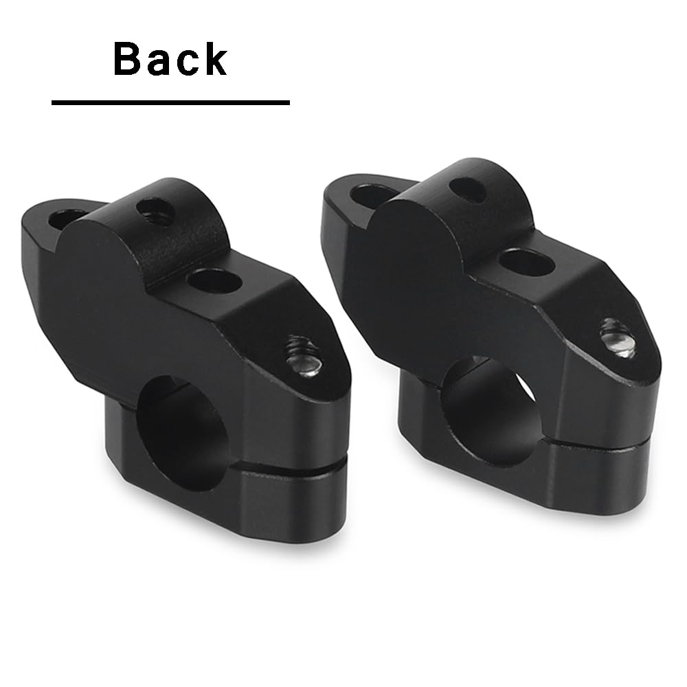 2pcs Moto Soporte Manillar Riser 28mm para Suzuki V-Strom 650 VStrom 1000 DL650 DL1000 V-strom 250 - Negro