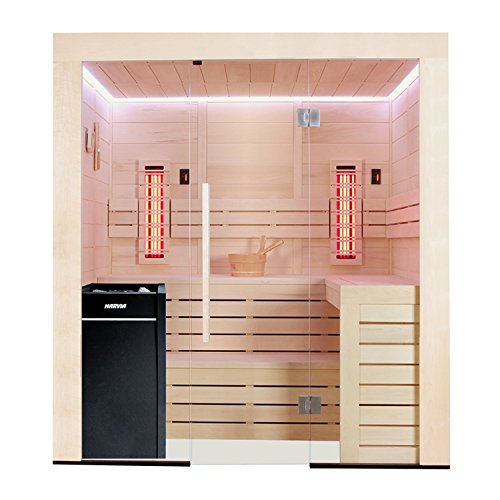 AWT Sauna E1202B- IR Pappelholz/ 202×198/ 9kW Vitra