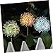 ibasenice 4 Pcs Dandelion Shape Led Solar Lights Solar Garden Decorative Lights Ground Lamp Ornament No Tools Needed
