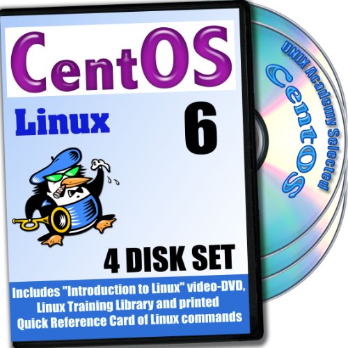 CentOS 6 Linux, 4-discs DVD Installation and Reference Set