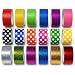 GIFTEXPRESS 18 Assorted Colored Duct Tapes, Holographic Polka Dot Duct Tapes - Multi Purposes Bright Colors Tapes Great for DIY Art Home School Office Colors: Pink Purple red Orange Gold ect. 2" Roll