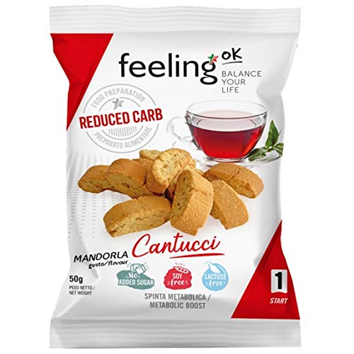 Feeling Ok Cantucci Linea Start1, 10 Pezzi (Cacao)