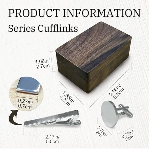 Custom Cufflinks for Men | Personalized Cufflinks & Tie Clip | Engraved Cuff Links for Man | Customized Initial Cufflink | Monogram Gifts for Wedding Groom2