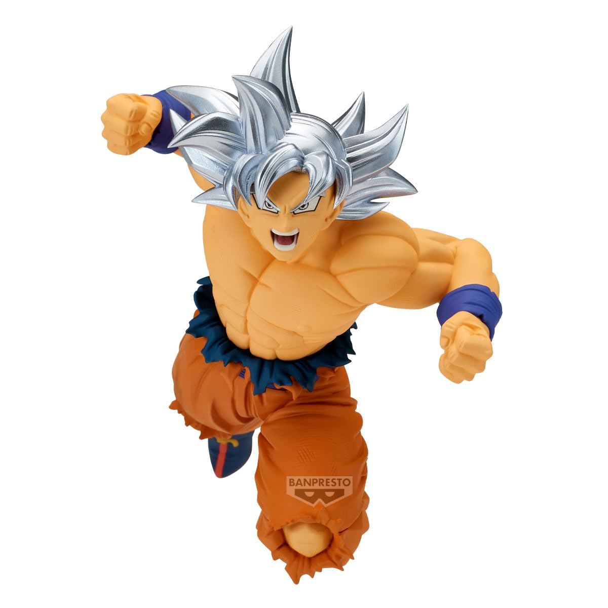 Banpresto Goku Ultra Instinct (Vs Jiren) Dragon Ball Super Action Figure - Match Makers 13 cm - PZ71021P Multicolor - Collectible Figure - Great for Anime Fans