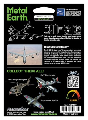 Metal Earth B-52 Stratofortress 3D Metal Model Kit Fascinations - Image 7