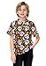 Halloween Short Sleeve Shirts for Boys Scary Printed Polo Flower Sugar Skull Button Down 11-12 Years