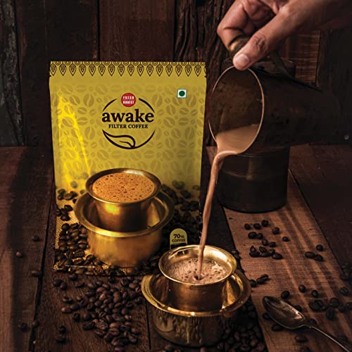 FRESH & HONEST Awake Filter Coffee Powder 70: 30 Blend, 500g, Packet