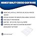 200 Blank Check Stock-Check on Top-Blue Marble Pattern-Compatible with Quickbooks*,Quicken,Versacheck and More-(200 Laser Security Sheets-8.5''x11'' #24)-Made in USA with Pride!