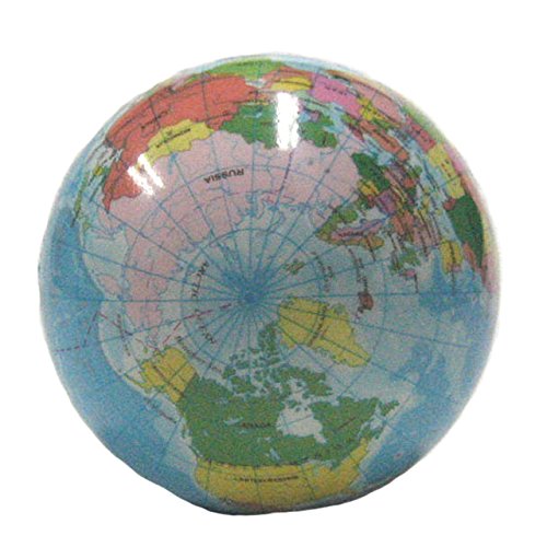 Generic10Cm Globe Pu Ball,Earth Pu Stress Ball,Globe Squeeze Ball