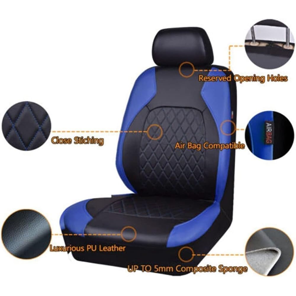 9 Piezas Cuero Coche Juegos Cubreasientos para Citroen Xsara Picasso,5 Plazas Fundas Asiento Impermeables Transpirabilidad Interior Accesorios,Grey